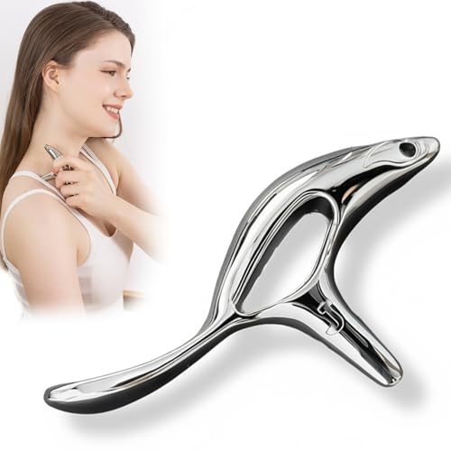 Metal Trigger Point Massage Tool,Pressure Point Massage Tool For TMJ Relief | Fascia Release Tools&Thumb Saver Fascia Massager，Ease Jaw Tension, Sore Muscles, Great For Daily Deep Massage & TMJ Relief