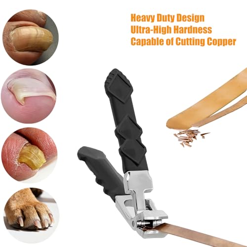 Precision Stainless Steel Heavy Duty Angled Head,Wide Jaw Clippers for Seniors and Man,Ingrown Toenail,Thick Nail.Long Handle, Extra-Large Slanted Nail Cutter.Men,Women,Elderly.6Pcs (6PCS NAI)