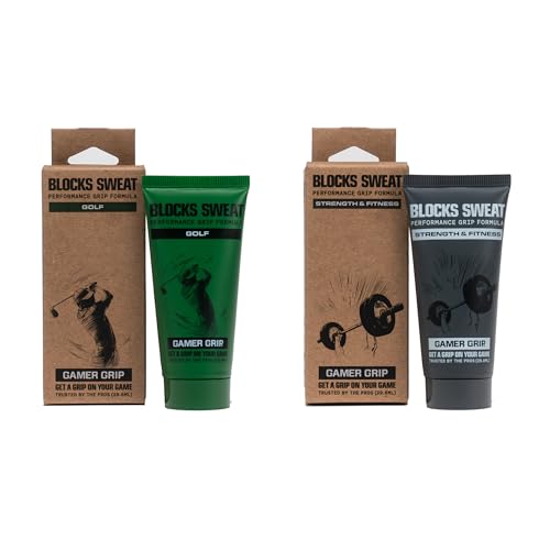 Golf & Fitness Lotion Bundle – Chalk-Free, Sweat-Resistant Grip Enhancer for Dry Hands – Stronger Grip for Golf, Gym, Climbing, Weightlifting, Pole & Sports – Made in USA