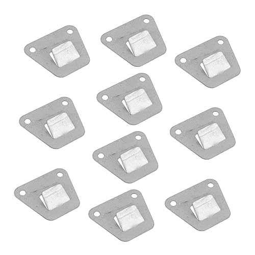 Housoutil 10-Pack Stainless Steel Range Hood Hanging Plate Kitchenware Rack Easy Install Accessories
