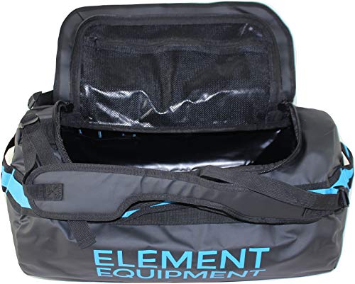 Element Equipment Trailhead Duffel Bag Shoulder Straps Waterproof Black/Blue Medium - color: Black/Bomber Blue, size: Medium 51 Liters