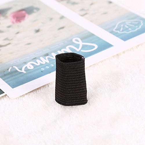 Zerone 10Pcs Finger Protector Sleeve, Elastic Nylon Support Wraps Basketball Sports Aid Finger Sleeves for Joint Protection