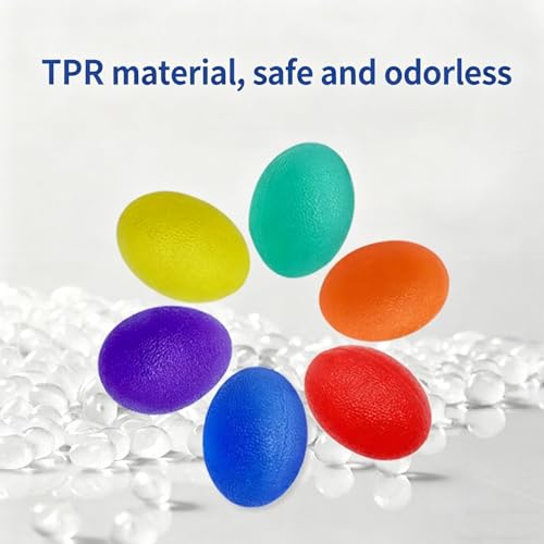 Stress Balls Squeeze Balls for Hand Strengthening Devices with Different Resistance Levels for Finger Forearm Wrist Exercise Relaxation and Pain Relief - color: Round Red Blue Green 25-30-35
