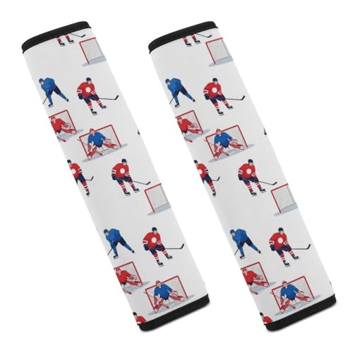 2PCS Hockey Player Seat Belt Cover Breathable Automotive Seat Belt Protector for Adult Use, Most Cars, Pressure Relief - color: Pattern 86