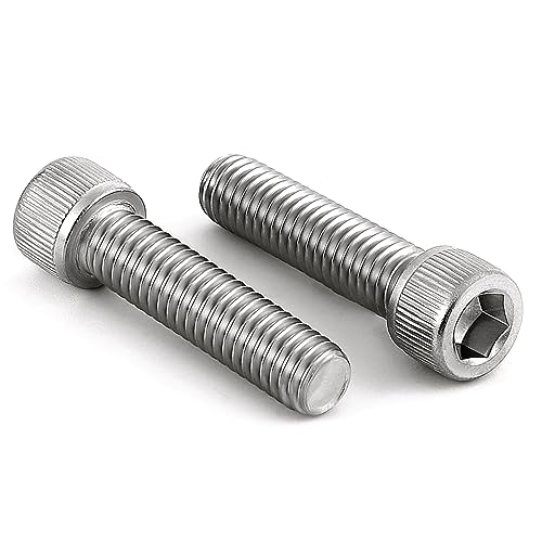 5/16-18 x 1-1/2" Socket Head Cap Screws Bolts, Allen Socket Drive, Stainless Steel 18-8 (304), Fully Threaded, Bright Finish, Machine Thread, Quantity 10 - size: 5/16-18 x 1-1/2"