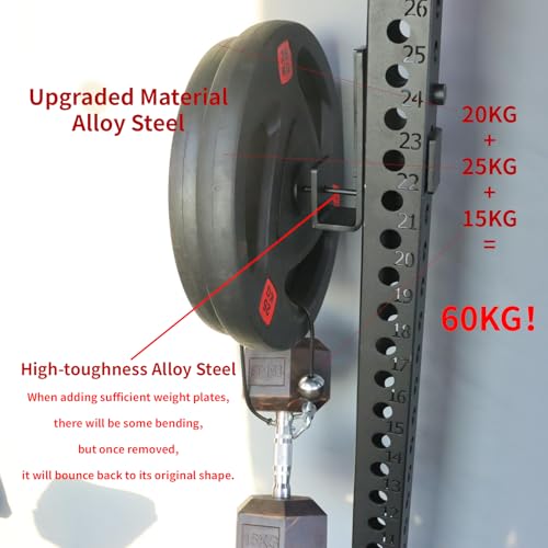 AHTAPFON Weight Stack Pin with 1 x Spring Collar,Weight Extender Pin,Fits Add 2" Weight Plates for Cable Machine,Fitness Equipment for Home Gym - size: 10×110mm-200mm-Rod