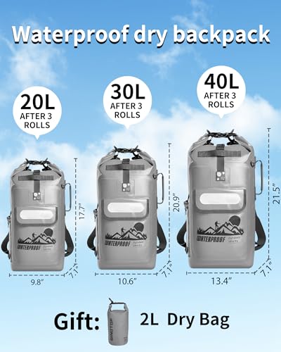 Dry Bag Backpack - color: Grey, size: 30L