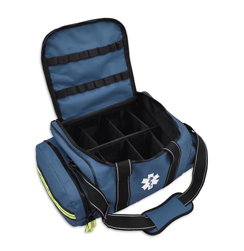 Lightning X Customizable Large EMT Medic First Responder EMS Trauma Jump Bag w/Embroidered Name - BLUE - color: Blue