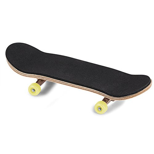 HERCHR Finger Boards, 1Pc Maple Wooden Alloy Fingerboard Finger Skateboards Creative Fingertips Daliy Playing Relaxing Movement Set with Box for Relax Play (Yellow) - color: Yellow