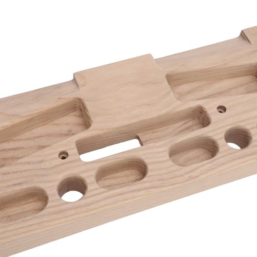 Keenso Wooden Rock Climbing Hangboard, Wooden Hangboard Climbing Board Fingerboard Climbing Training Board for Building Core Strength and Endurance