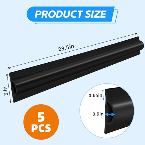 5 Pack Dock Edging Side Gard 10 Feet Dock Guard Straight Angle Dock Protector Rub Rail with Heavy Wall Sections for Greater Protection – Commercial Grade Double Molded Material (Black) - color: 10 Feet Black, style: Straight angle 5pack