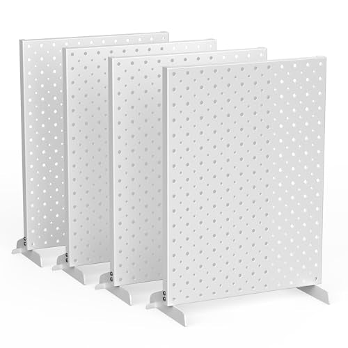 EVERHANGER Metal Pegboard Display Stand, Freestanding Tabletop Pegboard Display for Craft Shows & Fairs, 12"X16", 4pcs Gray - color: Gray, size: 4pack 12"X16"