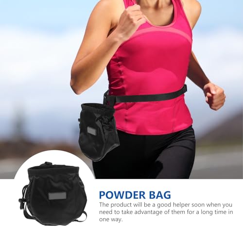 NOLITOY Compact Waterproof Chalk Bag for Bouldering and Weightlifting with Large Capacity Storage, Creative Design Oxford Cloth and Polar Fleece Material, Outdoor Climbing Powder Bag