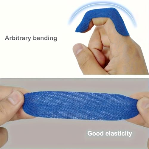 50PCS Elastic Finger Tape Protectors, Breathable Sweatproof Finger Guards for Sports, Work, and Daily Use, Self-Adhesive Stretchy Finger Wraps