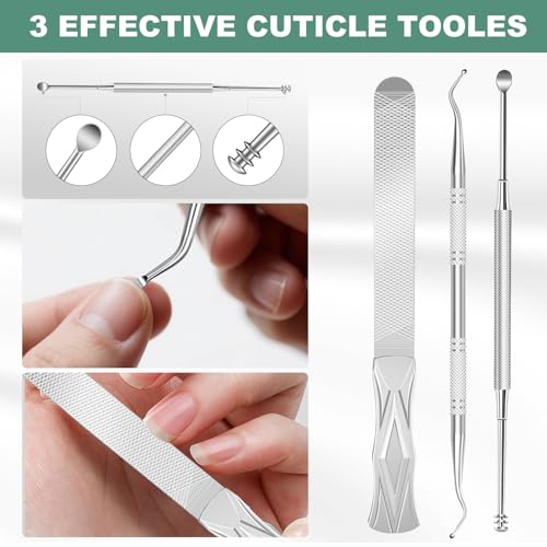 Toenail Clippers for Seniors Thick Toenails, CLPPNA Angled Head Large Toe Nail Clippers Set for Men, Heavy Duty 45° Ingrown Toenail Clippers, 37mm Wide Opening Nail Cutter with Long Handle, 6PCS - style: 6PCS(Ingrown & Angled & Slanted）