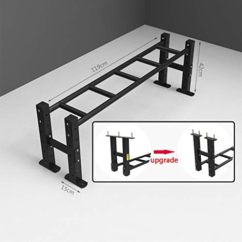 Pull-Up Bars Wall-Mounted Horizontal Bar Safe Fitness, Steel Indoor and Outdoor Climbing Frame, Multifunctional Strength Training Equipment, 2 Styles (Black Style2) - size: Style2