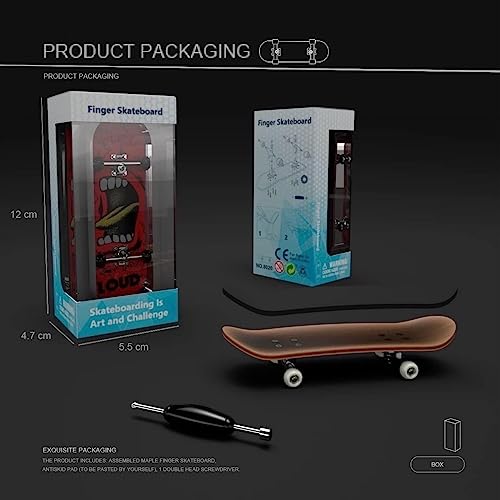 Lently Wood Fingerboards, Mini Fingerboards, 99mmL*29mmW (Big Mouth Cute Dragon) (Angry Shouts) - color: Angry Shouts