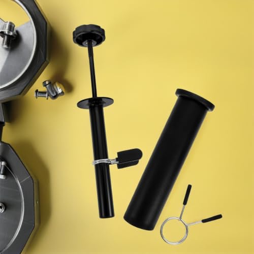 Toyvian 1set Fitness Equipment Loading Pin with Adapter Sleeve for Weightlifting Workout Quick Weight Plate Wide Compatibility Barbell Parts Holder Portable Gym Weight Stack Pin Latch