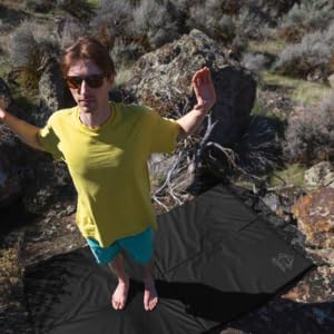 Asana VersaPad - Revolutionary Supplemental Bouldering Crash Pad - Sit Start Bouldering Mat, Climbing Crash Pad Gap Cover, Sport Mat & Essential Bouldering Gear (Open - 74" x 44" x 1") - color: Green