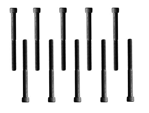 Socket Head Cap Screw, 1/4-20 x 2-3/4", Alloy Steel, Black Oxide, Hex Socket Coarse Thread, 1/4 inch Hexagonal Allen Bolt, Length: 2-3/4 inch, Full Thread (Quantity: 10) - size: 2-3/4