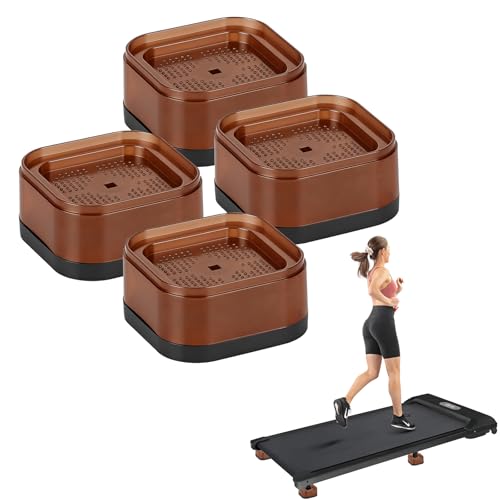 4-Pack Treadmill Incline Riser Blocks - color: Brown