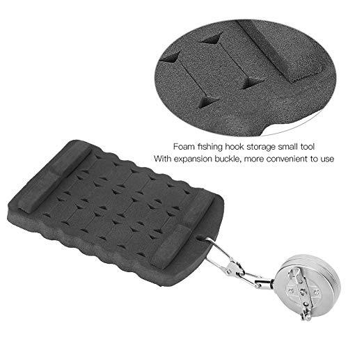 Fish Hook Storage Foam with Expansion Buckle Fly Fishing Bait Hanging Board Accessory