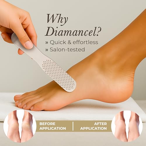 Diamancel Luxury Diamond Foot Callus File Rasp & Buffer – Canadian Professional Grade Pedicure Care for Calluses and Rough Skin (#20 Coarse Grit)