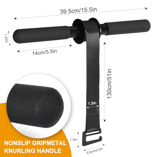 Forearm Strengthener & Forearm Exerciser, Wrist Roller with PVC Anti-Slip Grip Handles, Forearm Strength Trainer with Ultra-Strong Nylon Webbing for Wrist and Forearm Strength Training