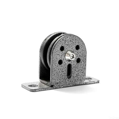 Fixed Pulley Block with Stainless Steel Sheave and Double Bearing System for 3mm-10mm Wire Rope,Silent Lifting Assembly up to 600 lbs for Gym Equipme