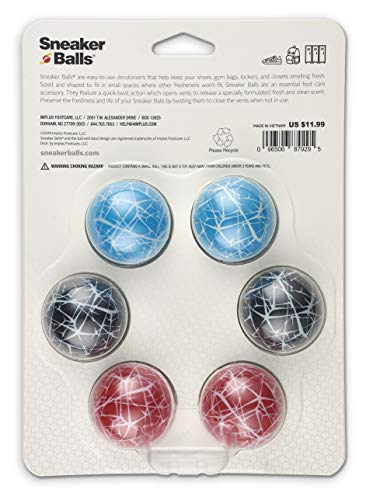 Sneaker Balls Odor-Fighting Shoe Fresheners, Eliminates Unpleasant Smells, Perfect For Sneakers, Gym Bags, Gear Bags, Drawers, Lockers, And More!, Scratch, 6 Pack - color: Scratch (Fresh & Clean), style: 6 Pack