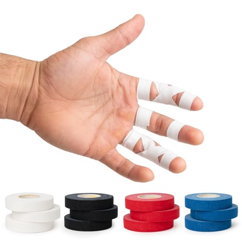 Gold BJJ Jiu Jitsu Tape - Strong Athletic Finger Tape, 1/2" x 30' - Protect Fingers and Toes in MMA, Judo, Wrestling, Martial Arts, Rock Climbing - color: Black