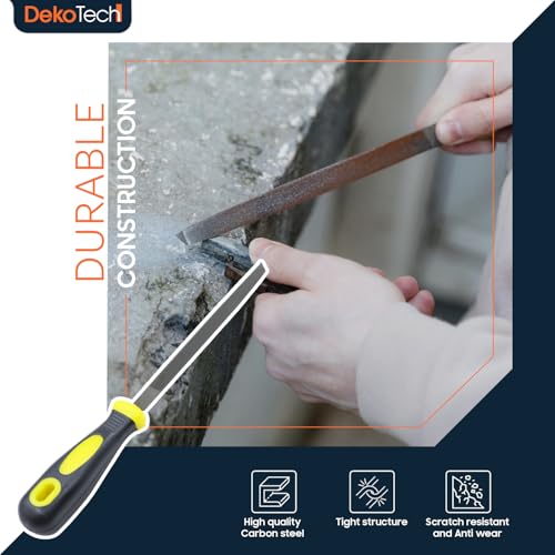 6-Inch Triangle File with Non-Slip Ergonomic Handle - style: 6-Inch Triangle File with Non-Slip Ergonomic Handle