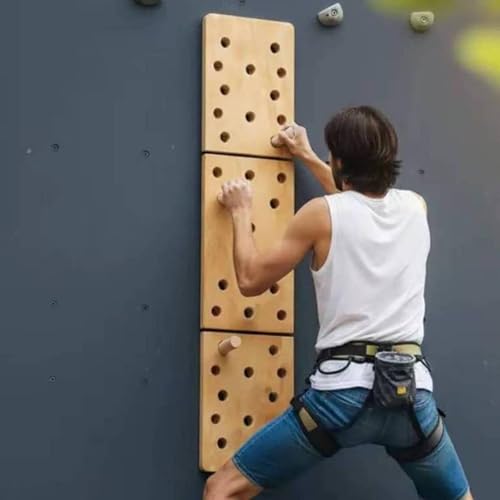 Climbing Board Wooden Pegboard Strength Training Upper Body Workout Smooth Polished Surface Design Suitable for Home or Garage Use - style: Style A