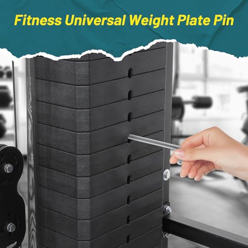 Weight Stack Pin L Shaped Handle Weight Loading Pin Replacement M10 Universal Weight Machine Pin for Exercise Equipment