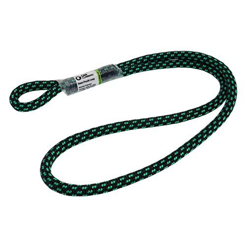 GM CLIMBING 8mm (5/16") Prusik Loop Pre-Sewn 18 inches / 24 inches - color: Black-18 Inch