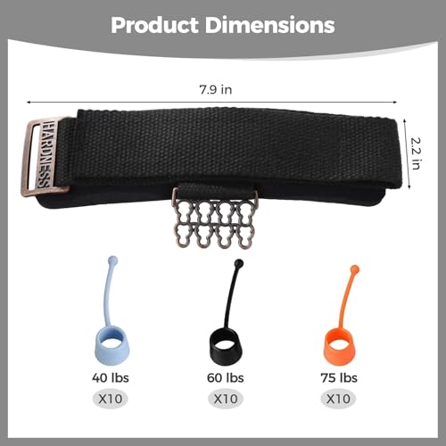 Hand Grip Exerciser Finger Strengthener, Adjustable with 30 Silicone Bands, Exercise Climbing Rehabilitation