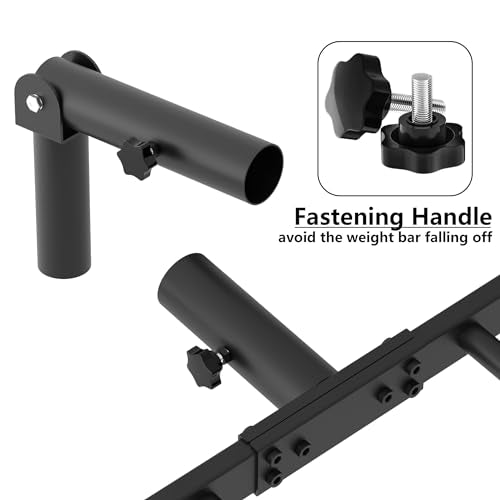 Tamisom Heavy Duty Landmine Handle Attachment Set T Bar Row Viking Press Attachment for Barbell Workouts Weightlifting Landmine Handle Fits 2-Inch Olympic Barbell Strengthen Back and Core Muscles