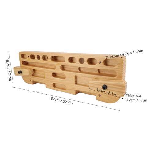 Solid Wood Training Hang Board for Enhanced Finger Strength Exercise At Home Gym or Outdoors