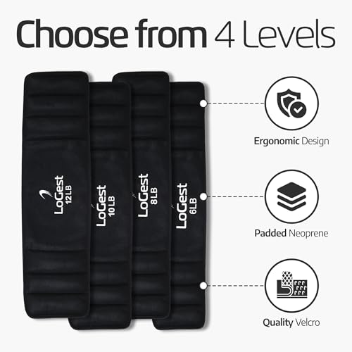 weight-lifting-beLoGest Weighted Hip Thrust Belt with Velcro Closure – 6lb, 8lbs, 10lbs, 12lbs - Comfortable & Secure Padded Neoprene Weighted Hip Belt for Hip Thrusts, Squats, Lunges, Calf Raises, Planks and Dipslts - color: 10-LB Black