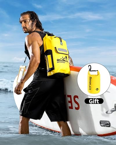 Dry Bag Backpack - color: Yellow, size: 20L