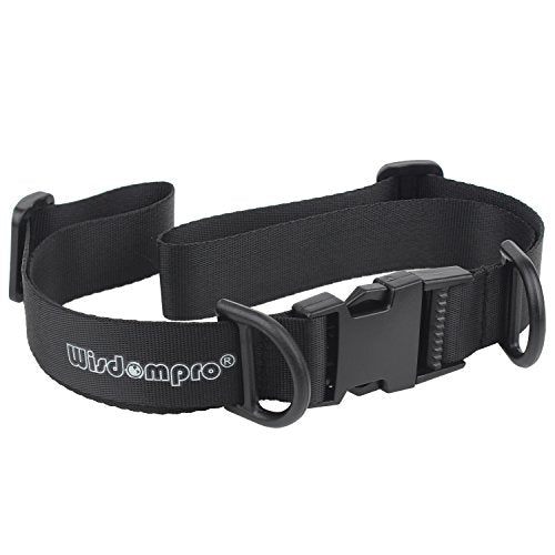 Wisdompro Backpack Chest Strap, Heavy Duty Backpack Sternum Strap Add on | Adjustable Nylon Chest Belt Replacement with Quick Release Buckle, for Travel, Hiking, Camping and Jogging - with Slide Locks - color: Black