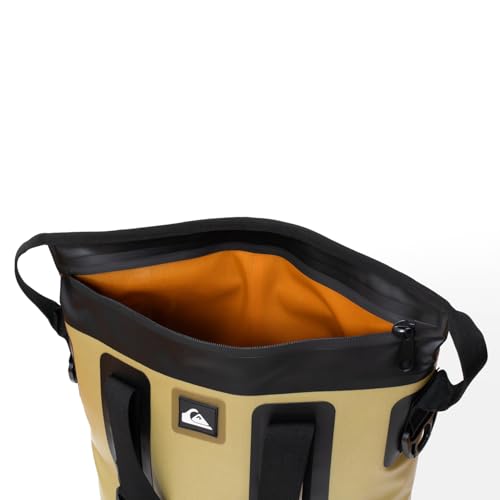 Quiksilver Zipperless Backpack Cooler 30L, Holds 36 Cans, 48 Hour Insulation, Leakproof & Waterproof Design, Heavy Duty TPU, IPX7, Padded Straps, Kangaroo Pockets - color: Cornstalk