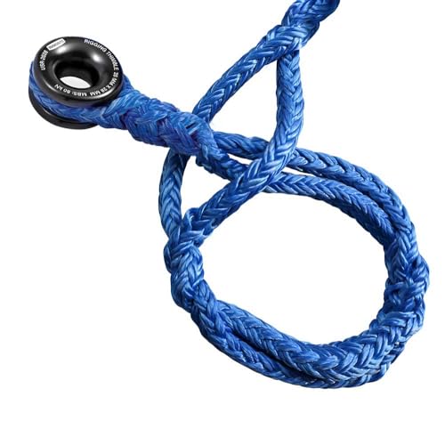 Pelican Rope Arborist Sling, USA Made 5/8" Adjustable Rigging Block Sling with Aluminum Ring - Single-Head, 14,800 LBS MBS / 1,480 LBS WLL, 12 Strand Blue Polyester, Tree Climbing Gear, 10 FT - style: Single-Head | 5/8" - 10 FT