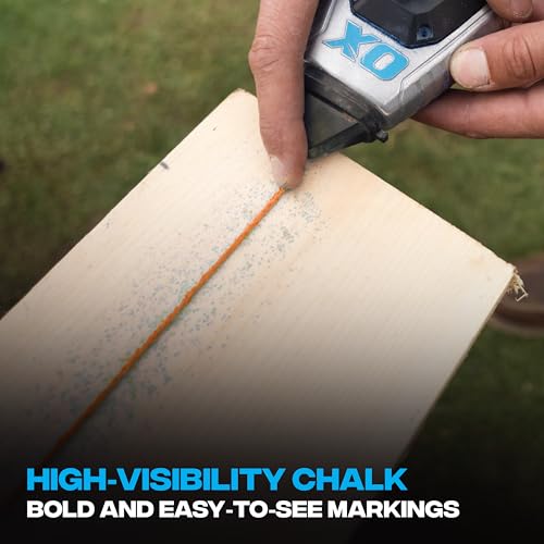 OX Orange Chalk Line Powder 8oz - High Visibility Refill | Weather-resistant marking chalk, high-flow nozzle, leak-proof cap, works on wood, concrete, metal, stone - color: Orange - Hi-Visibility