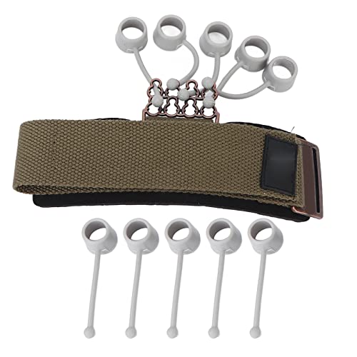 Yinhing Finger Exerciser Hand Grip Strengthener Adjustable Silicone Wrist Strap for Rock Climbing Tennis Guitar Piano Drummer Ergonomic Finger Strength Trainer (20lbs Red) - size: 20 Pound Red