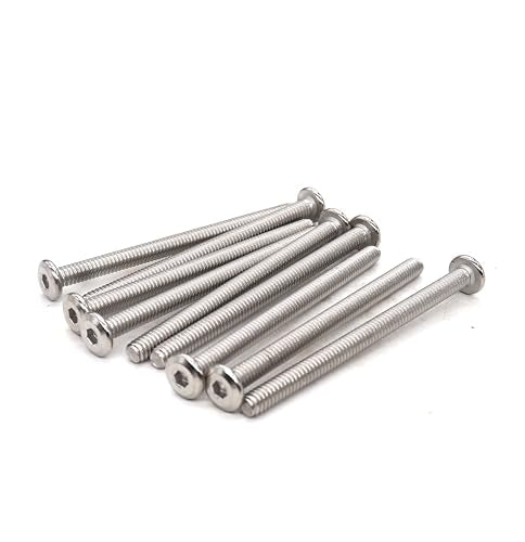 10pcs M6 x 70mm Rivet Countersunk Socket Cap Bolts Screws Connecting 304 Stainless Steel - size: 10pcs M6 x 70mm