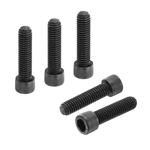 PATIKIL 3/8"-16 x 1-1/2 Socket Head Cap Screws Bolts, 10Pcs Carbon Steel Hex Head Metric Screws for Door Road Bicycle Mountain Bike Auto Ship Communication Equipment, Black - size: 3/8"-16 x 1-1/2
