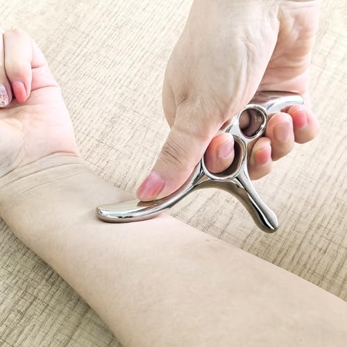 Gua Sha Trigger Point Massage Tool -Thumb Protector,Deep Tissue Massage,Muscle Scraper Tool (T) - size: L