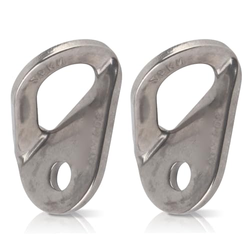HERCHR Bolt Hanger, 2Pcs 304 Stainless Steel Bolt Hanger Outdoor Caving Protection Hardware Accessory for Outdoor Mountain Climbing - size: M10