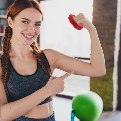 2pcs Silicone Grip Strength Trainer Set with 30lb 60lb Resistance for Hand, Finger, and Wrist Muscle Strengthening, Forearm Workout Device for Rock Climbing and Fitness Training